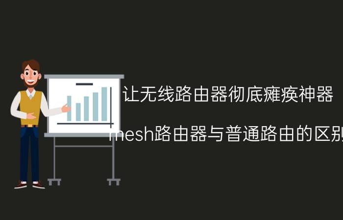 让无线路由器彻底瘫痪神器 mesh路由器与普通路由的区别？